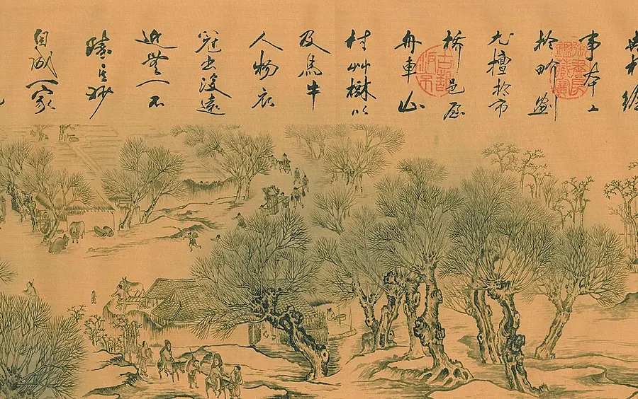 Along the River During Qingming (detail)