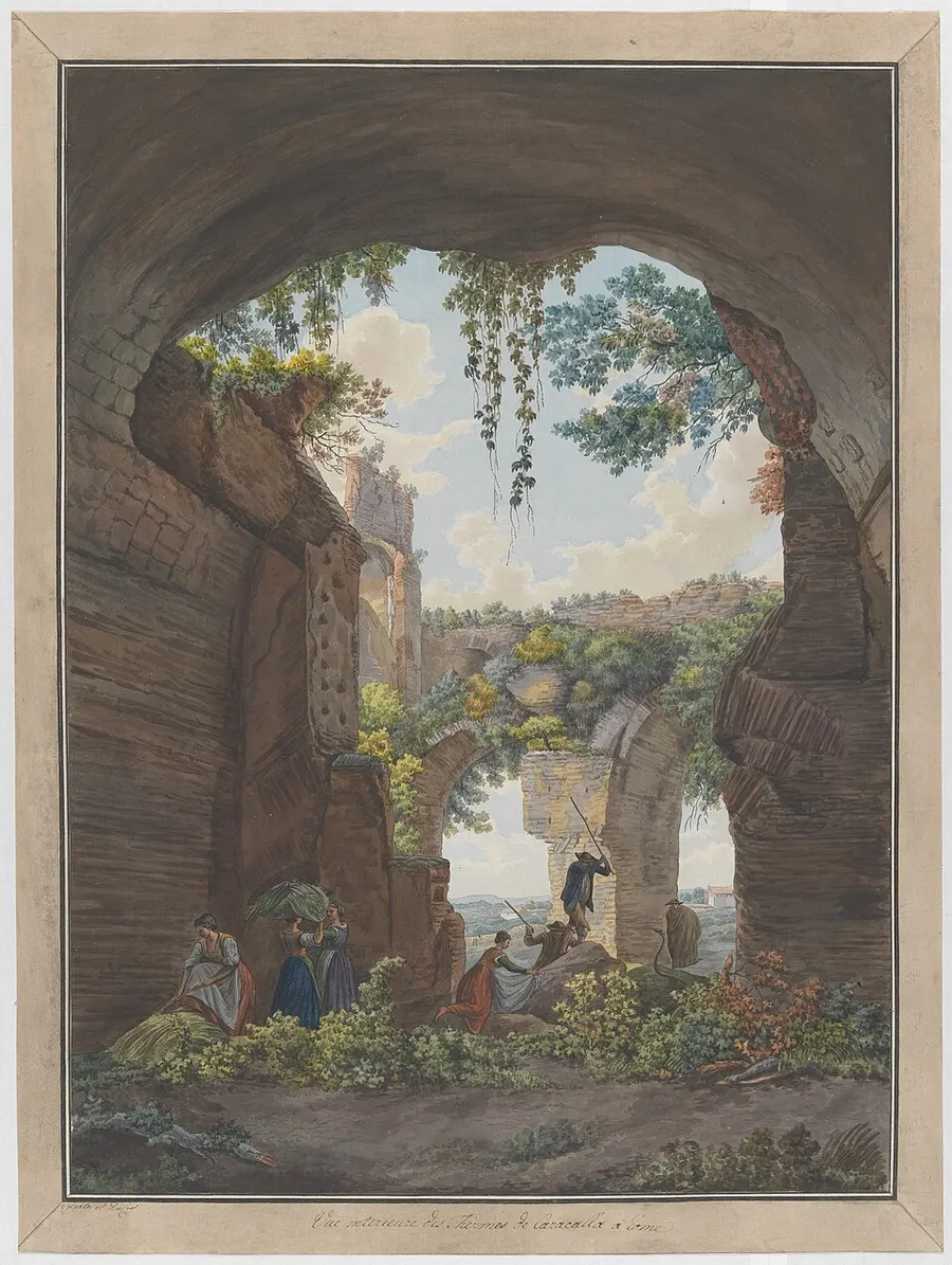 Interior of the Baths of Caracalla